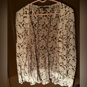 Floral Lace Cardigan by Fever